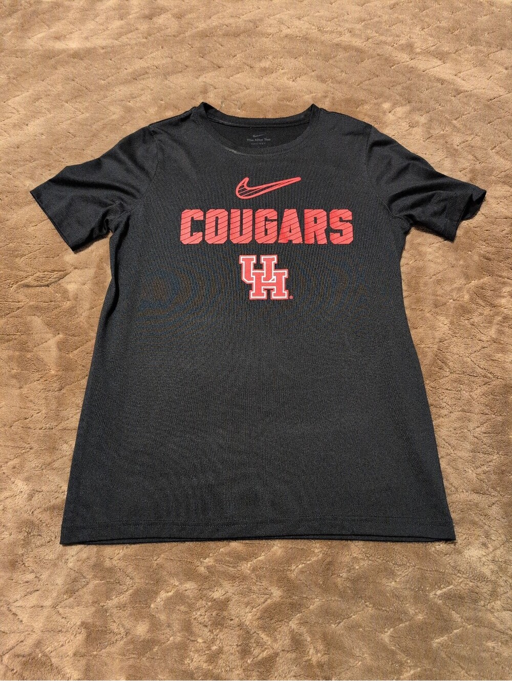 Nike Dri-FIT University of Houston Cougars Black T-Shirt Large Youth